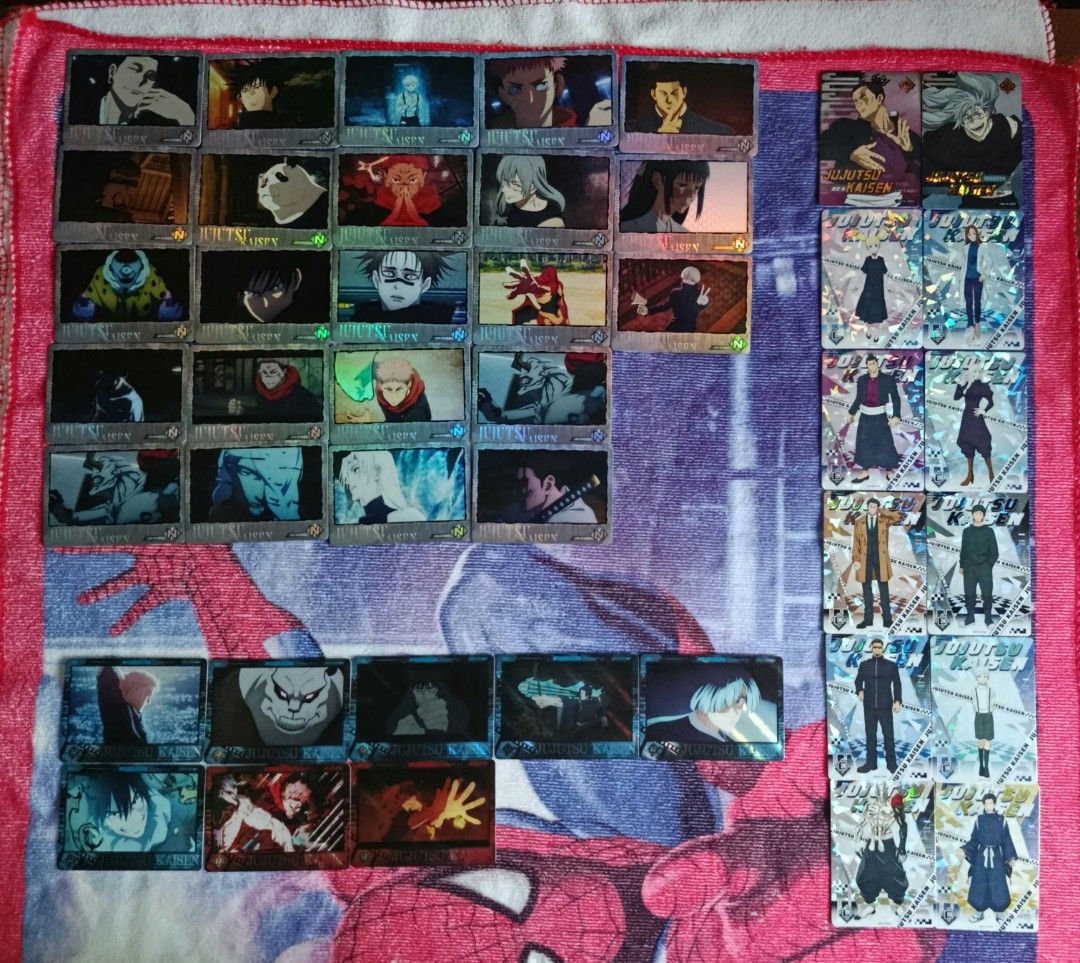 JJK CCG (Category: Card Packs) located in Bayambang. Submitted by nishi.spideyyyyyy (Listing ID 1467193155, Image 1). Description: Take all - 400 Authentic & Original can do tingi 2nd picture - 150 3rd picture - 100 4th picture - 150 MOP: GCASH MOD: J&T (small pouch).