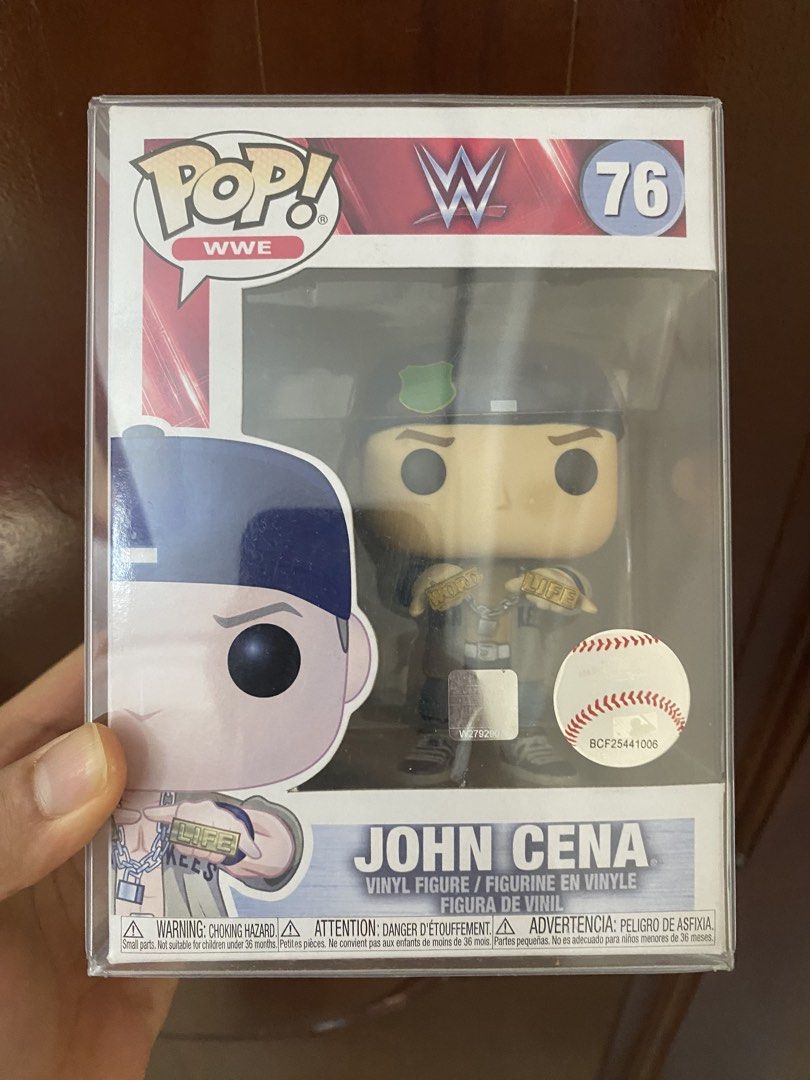 JOHN CENA FUNKO POP (Category: Action & Battle Toys) located in Manila. Submitted by pioguevarra27 (Listing ID 1467238984, Image 1). Description: - John Cena #76 (Dr. of Thuganomics) - 8/10 Condition - Comes with free boss protector.