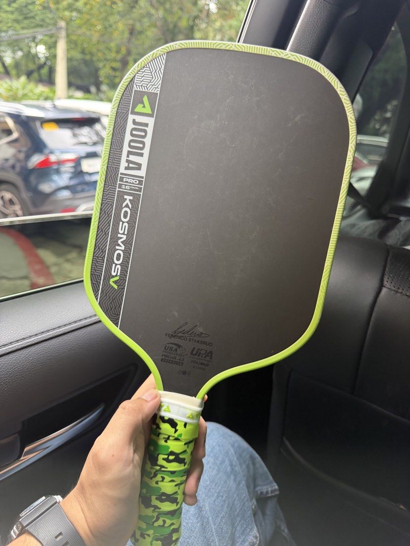 Joola Kosmos Pro 16mm Pickleball Paddle (Category: Racket and Ball Sports) located in Makati City. Submitted by joshy_040387 (Listing ID 1467187486, Image 1). Description: Joola Kosmos 16mm Rush sale Pm for more pics/details.