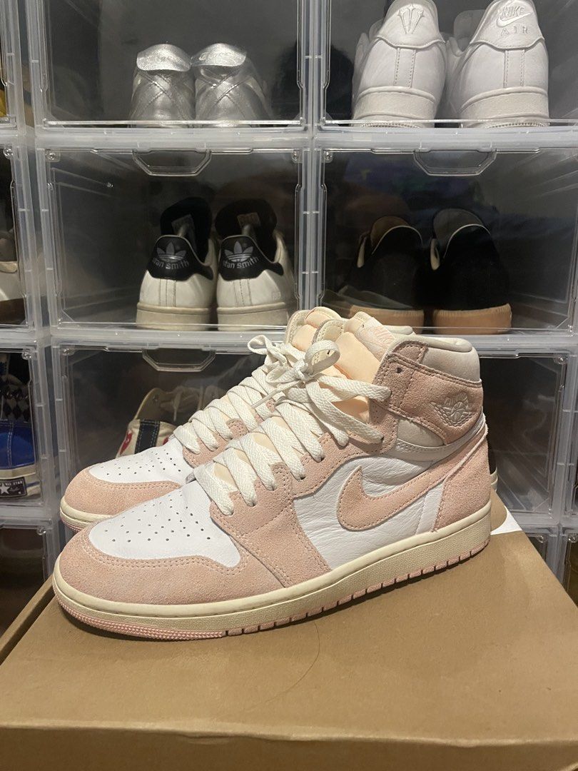 Jordan 1 High Washed Pink (Category: Sneakers) located in Paranaque City. Submitted by arandiazion (Listing ID 1467316692, Image 3). Description: Jordan 1 High Washed Pink (Women’s Exclusive Colorway) Size 11.5W/10M (Rare size) Condition 9.5/10 (NO STAR LOSS) Price: ₱4,500 ONLY No Inclusions / Pair Only Location: Better Living Parañaque .