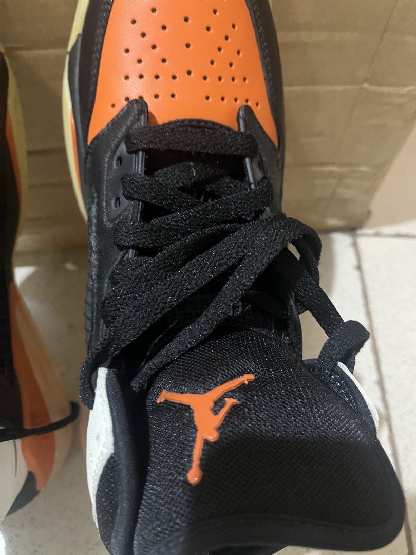 Jordan Mars 270 Shattered Backboard Sneakers (Category: Sneakers) located in Manila. Submitted by stohsiler (Listing ID 1467184488, Image 3). Description: Please check the last pic for the size. - Model: Jordan Mars 270 Shattered Backboard - Colorway: Black, White, and Orange - Size: Boys 6.5Y - Condition: Excellent, with minimal signs of wear on uppers and soles - Features: High-top hybrid design, Max Air 270 heel unit, mesh side panels, and dur