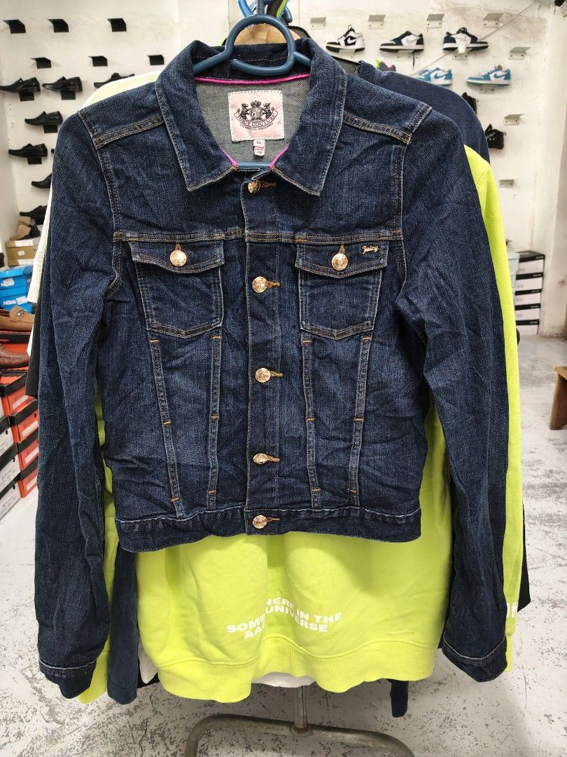 Juicy Couture denim jacket (Category: Coats, Jackets and Outerwear) located in Cabadbaran. Submitted by jem1124 (Listing ID 1467222627, Image 1). Description: 15.5x19 excellent condition No issue.