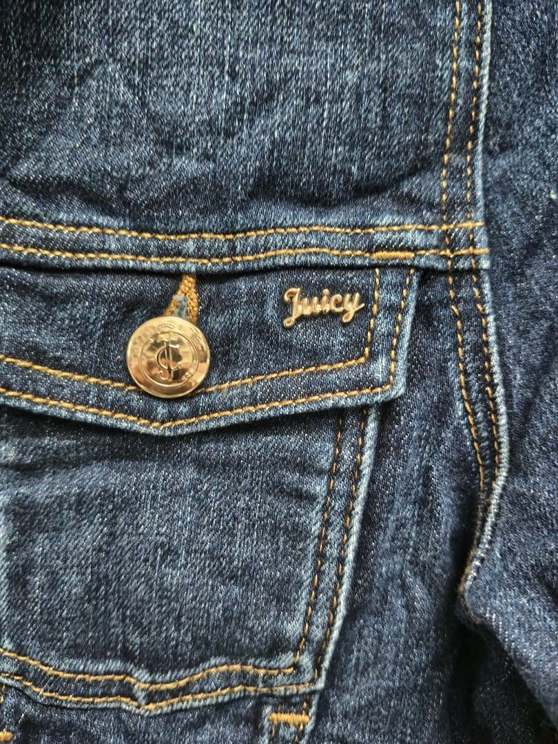 Juicy Couture denim jacket (Category: Coats, Jackets and Outerwear) located in Cabadbaran. Submitted by jem1124 (Listing ID 1467222627, Image 2). Description: 15.5x19 excellent condition No issue.