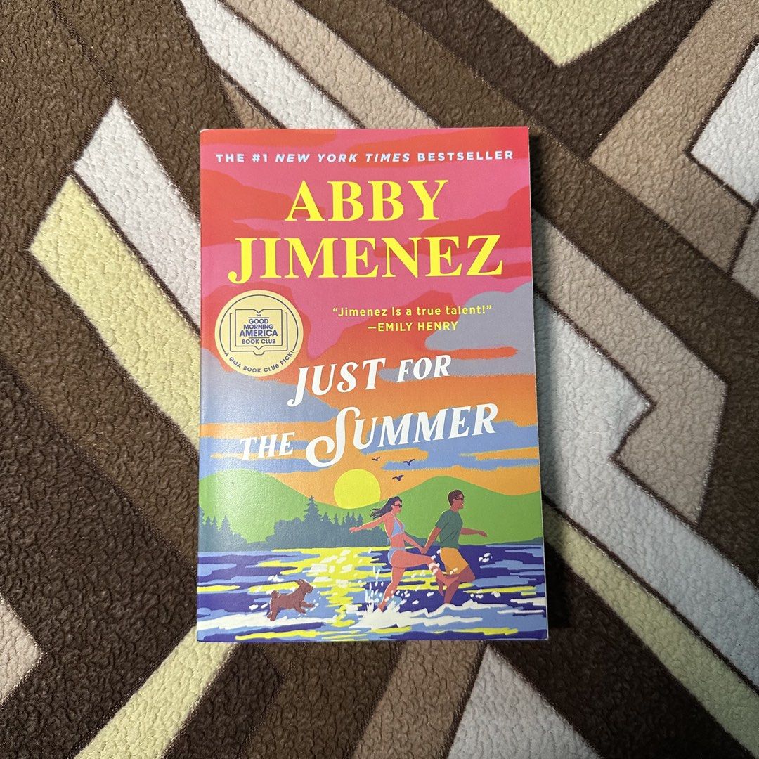 Just for the Summer by Abby Jimenez (Category: Storybooks) located in Sogod. Submitted by keziaobbus (Listing ID 1467330662, Image 1). Description: - Title: Just for the Summer by Abby Jimenez - Format: Paperback - Genre: Bestselling contemporary romance novel - Condition: Clean pages with minor shelf wear on the edges - Retail Price: ₱999 (printed on the back) RFS: decluttering .