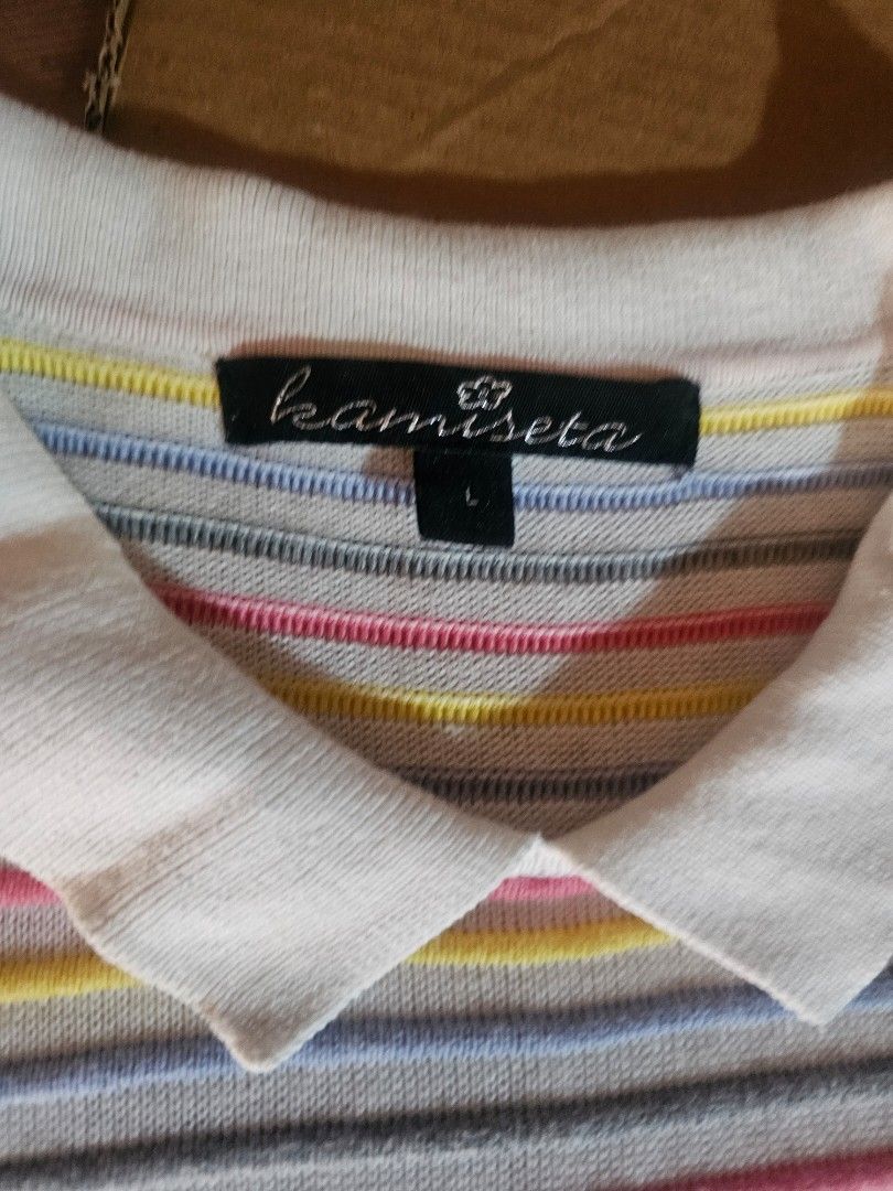 Kamiseta knitted striped top (Category: Blouses) located in Manila. Submitted by onlinesmartshopping12 (Listing ID 1467296328, Image 3). Description: no issue.