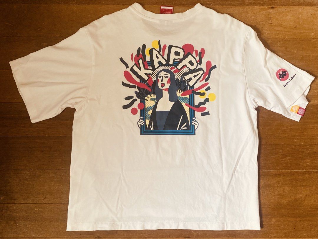 Kappa x LuChene Graphic Tee White (Category: Tshirts & Polo Shirts ) located in Bulacan. Submitted by _naek_ (Listing ID 1467194985, Image 2). Description: width - 20 length - 24 .