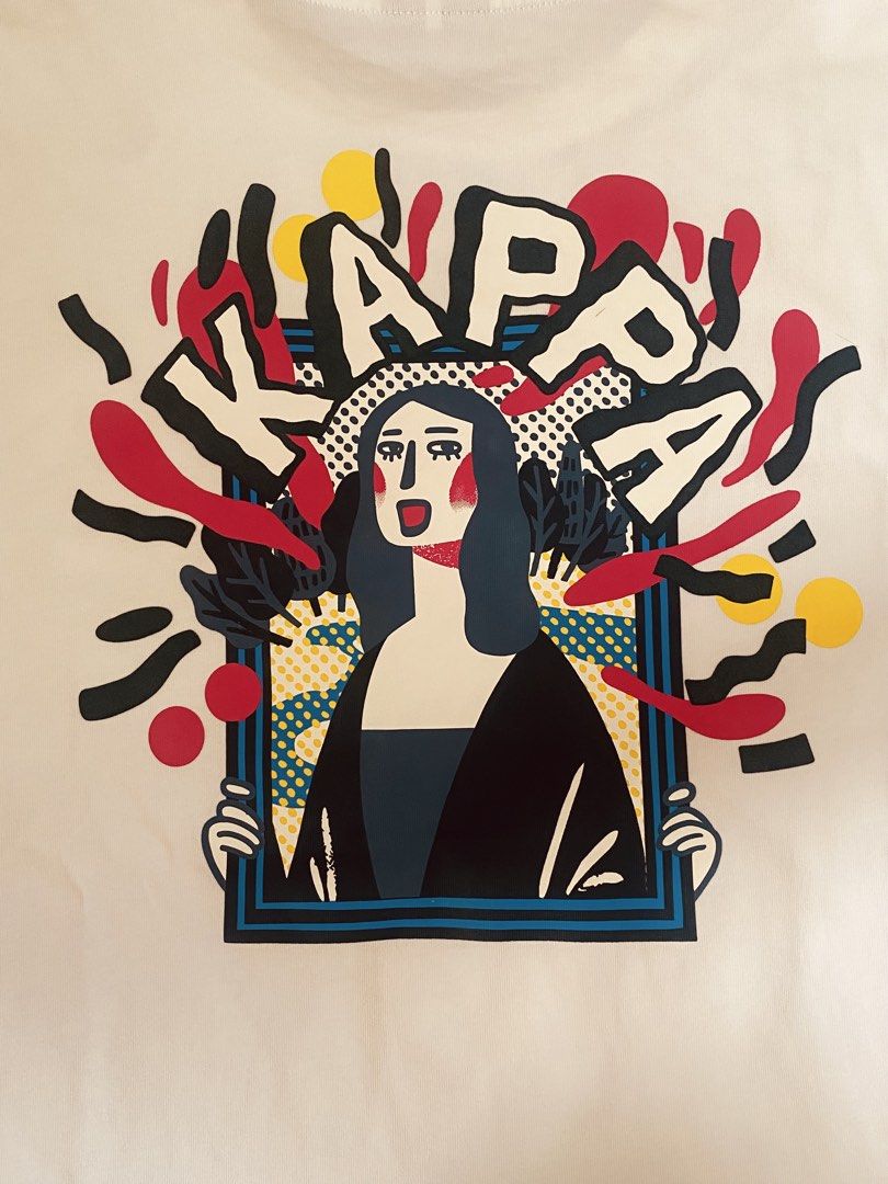 Kappa x LuChene Graphic Tee White (Category: Tshirts & Polo Shirts ) located in Bulacan. Submitted by _naek_ (Listing ID 1467194985, Image 3). Description: width - 20 length - 24 .