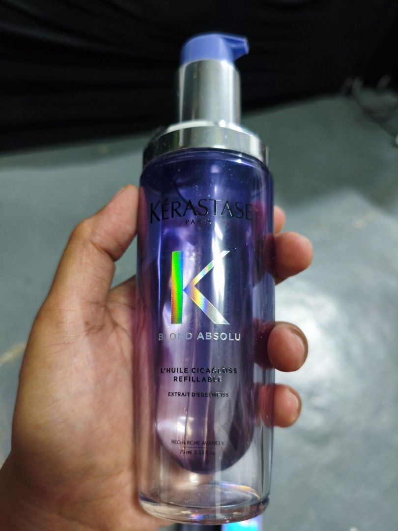 Kerastase Blond Absolu w/ Refill 70ML new (Category: Hair) located in Cavite. Submitted by cappfinds86177 (Listing ID 1467276209, Image 1). Description: guaranteed original sira box ng refill will still include for authenticity check walang box ung main can see video for both guaranteed original 3800 bundle 70ml each total of 140ml cod lalamove or shipping.