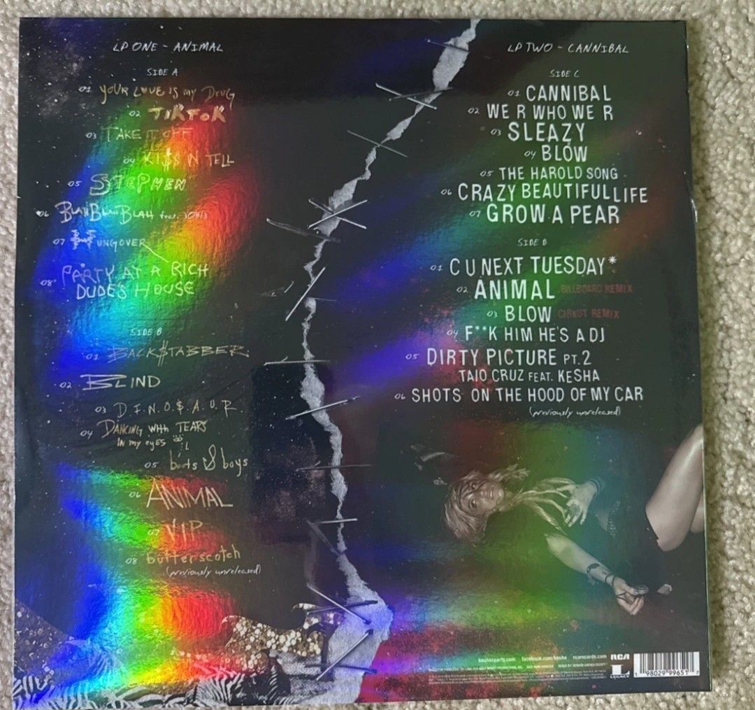 Kesha - Animal + Cannibal (Category: Vinyls) located in Manila. Submitted by ramonrobin.cruz (Listing ID 1467309208, Image 2). Description: Kesha - Animal + Cannibal.