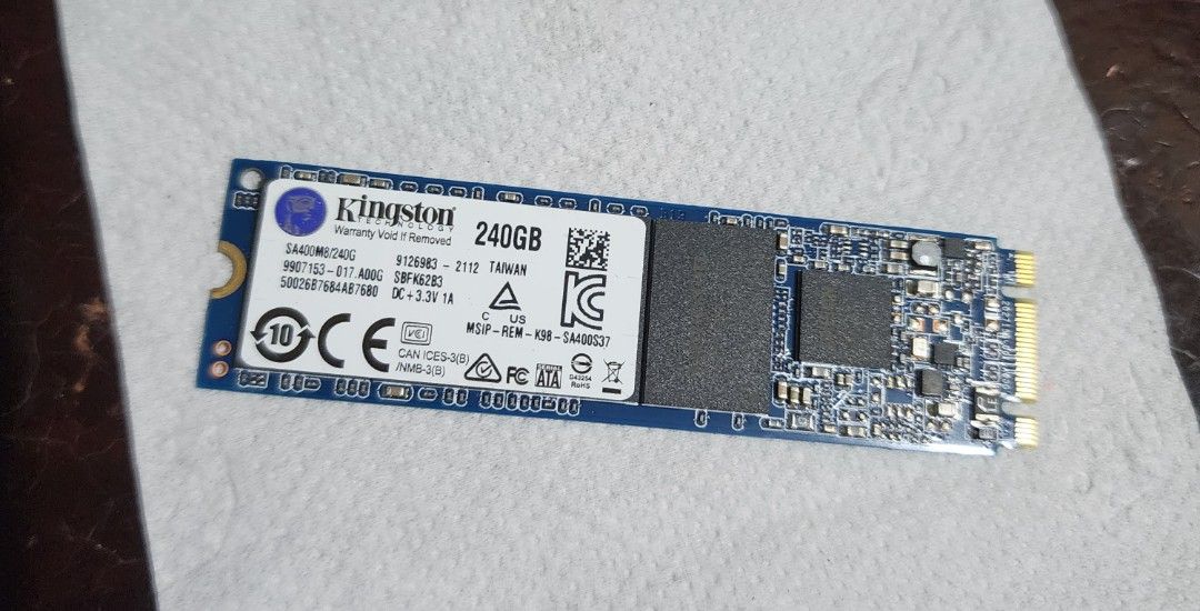 Kingston Nvme SSD Rush (Category: Hard Disks & Thumbdrives) located in Caloocan City. Submitted by greatgadget2026 (Listing ID 1467304464, Image 1). Description: For sale 256Gb Nvme SSD(Kingston)Rush For Laptop/Desktop NO issue !!! (Like Brand New) See last picture for Task Manager info Rfs: Extra SSD Meetup: Puregold Camarin Unli check before payment.