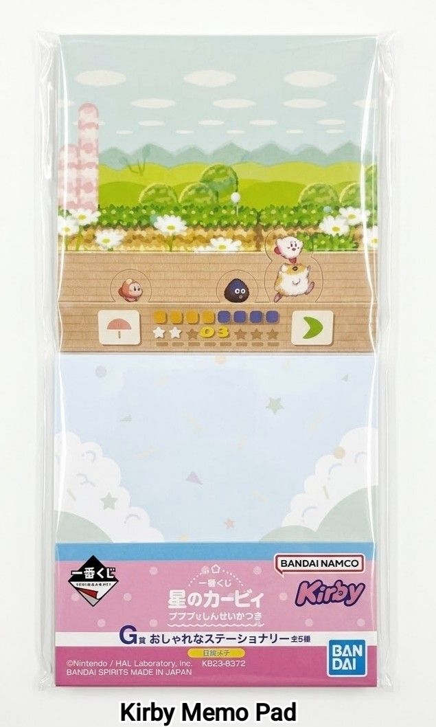 Kirby Memo Pad (Category: Stationery & School Supplies) located in Binan City. Submitted by mayjhe (Listing ID 1467189586, Image 1). Description: 💛 For Sale 💛 🌸 Kirby 🍀 Memo Pad 📍 Condition: Good 💰 Price is ₱ 185.00 👉 Other details posted 🇵🇭 Location Biñan Laguna 🛵 Courier J& T and Lalamove 📋 Shipping by schedule 📍 NO COD & COP 📌 All items are carefully packed and labeled with Fragile stickers for breakable goods. However, once the p