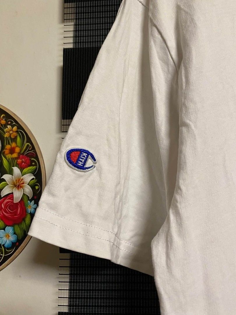 kith (Category: Tshirts & Polo Shirts ) located in Bacoor. Submitted by theplugthrifted (Listing ID 1467226907, Image 3). Description: champion x kith - size medium dimension 21x29 vgood condition 🏷️₱680+sf cavite location dm for fast transaction unli vouch!.