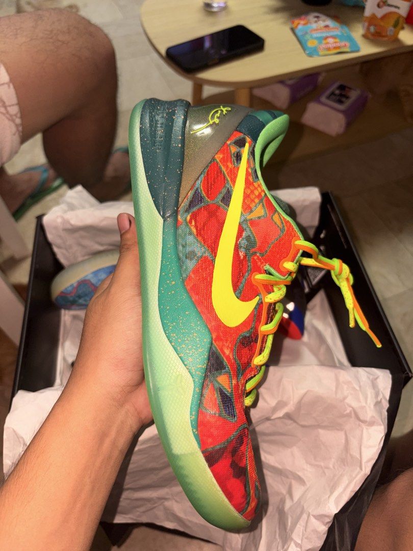 kobe 8 “what the” (Category: Casual Shoes) located in Manila. Submitted by saintkirrkkk (Listing ID 1467275195, Image 3). Description: Used twice, excellent condition size 9.5 complete with extra laces authentic moneyback if proben fake ‼️ .