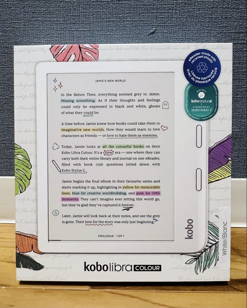 Kobo Libra Colour (new) (Category: E-Readers) located in Quezon City. Submitted by beautypediaph (Listing ID 1467313514, Image 2). Description: Kobo Libra Colour E-Reader 📚✨ *brand new sealed bought in Japan Enjoy reading your favorite books in a whole new way with the Kobo Libra Colour. Perfect for book lovers who want a portable, eye-friendly reading experience with a beautiful color display. Features: * 7-inch E Ink Kaleido 3 color display * 