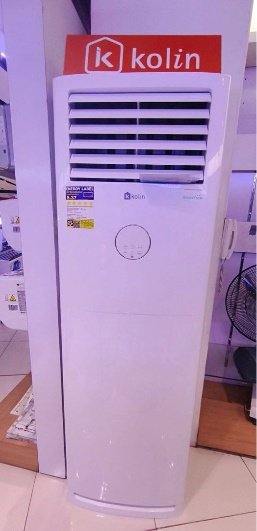 KOLIN FLOOR MOUNTED INVERTER AIR CONDITIONER (Category: Air Conditioning and Heating) located in Quezon City. Submitted by annys.online (Listing ID 1467327755, Image 1). Description: KOLIN FLOOR MOUNTED AIRCON INVERTER KL-IF40-G6H1M32 3tr flr mounted inverter SRP 111,995 CASH 76,000 Klg if60 -g6h1m32 Discounted 120,700 KLG- IF100-4F3M410 Cash 249,500 Brand new with warranty and sales invoice 7 days outright replacement for factory defect with pro