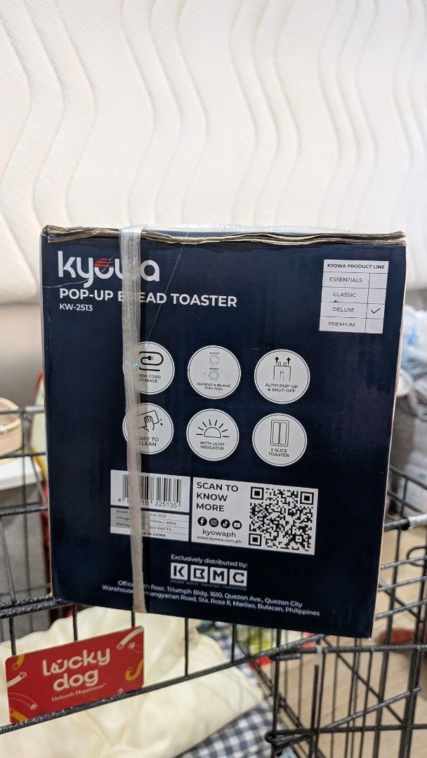 Kyowa Pop-Up Bread Toaste (Category: Ovens & Toasters) located in Makati City. Submitted by litolcloset (Listing ID 1467304524, Image 2). Description: - Condition: Brand new, unopened, and still wrapped in original box nego .
