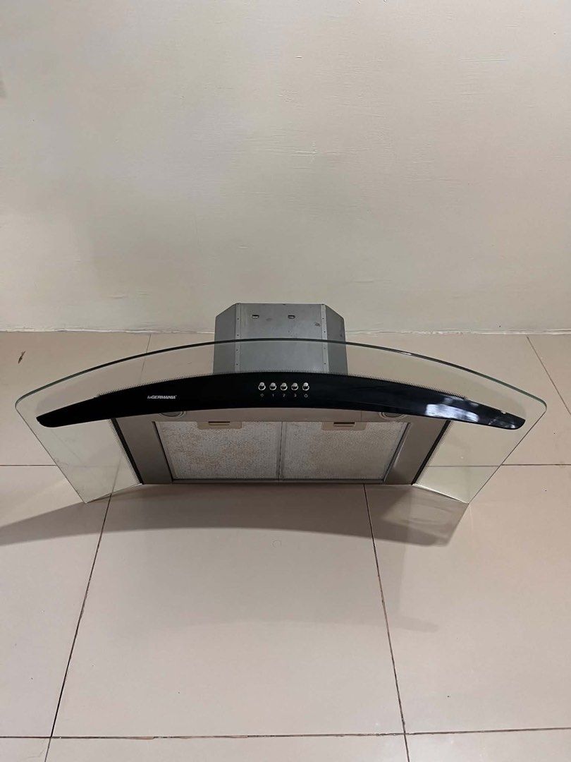 La Germania chimney-style range hood H73.9 (Category: Bathroom & Kitchen Fixtures) located in Cavite. Submitted by pesobill (Listing ID 1467283406, Image 1). Description: Working All Functional Good Condition 60Cm Naic Location PickUp/Lalamove.