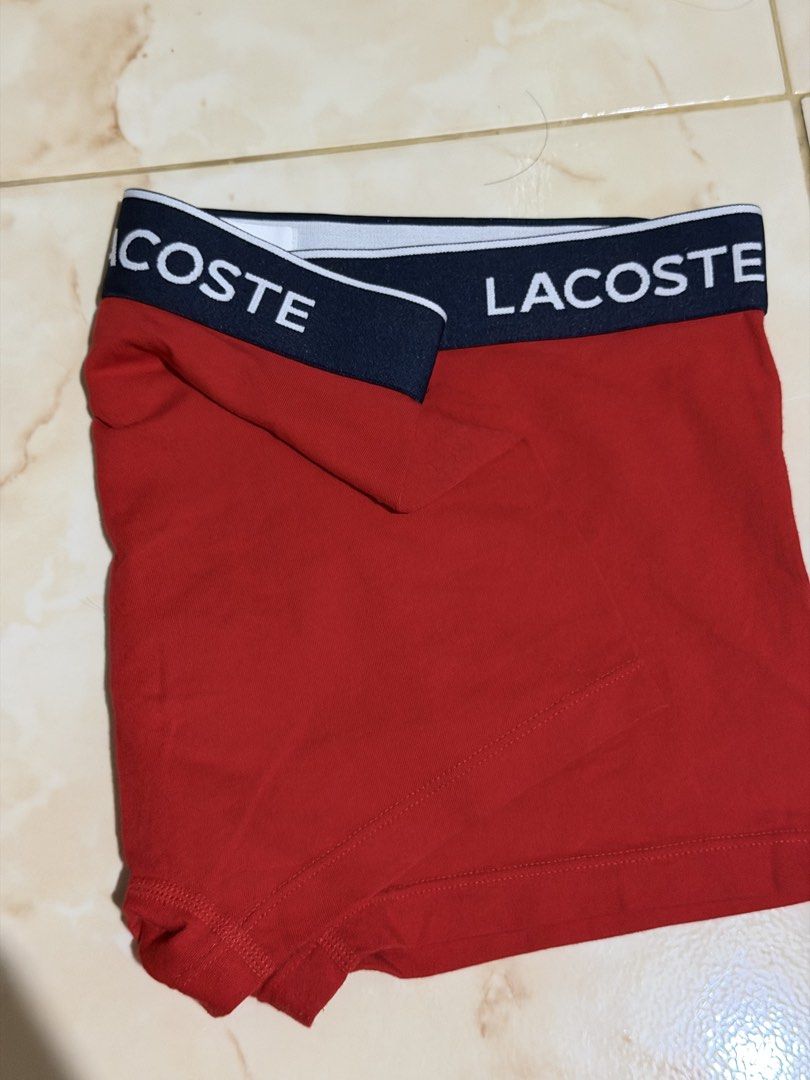 Lacoste Boxer Original (Category: Underwear) located in Calbayog City. Submitted by fastdeer.aa716e (Listing ID 1467228502, Image 3). Description: BRAND: Lacoste Size (Inch) !! Medida Size!! : W 30-34 Color Rate: 10/10 Condition: Like New .