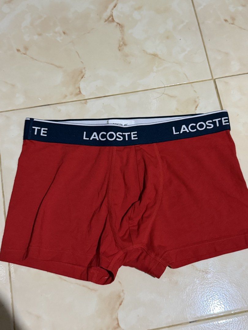 Lacoste Boxer Original (Category: Underwear) located in Calbayog City. Submitted by fastdeer.aa716e (Listing ID 1467228502, Image 1). Description: BRAND: Lacoste Size (Inch) !! Medida Size!! : W 30-34 Color Rate: 10/10 Condition: Like New .