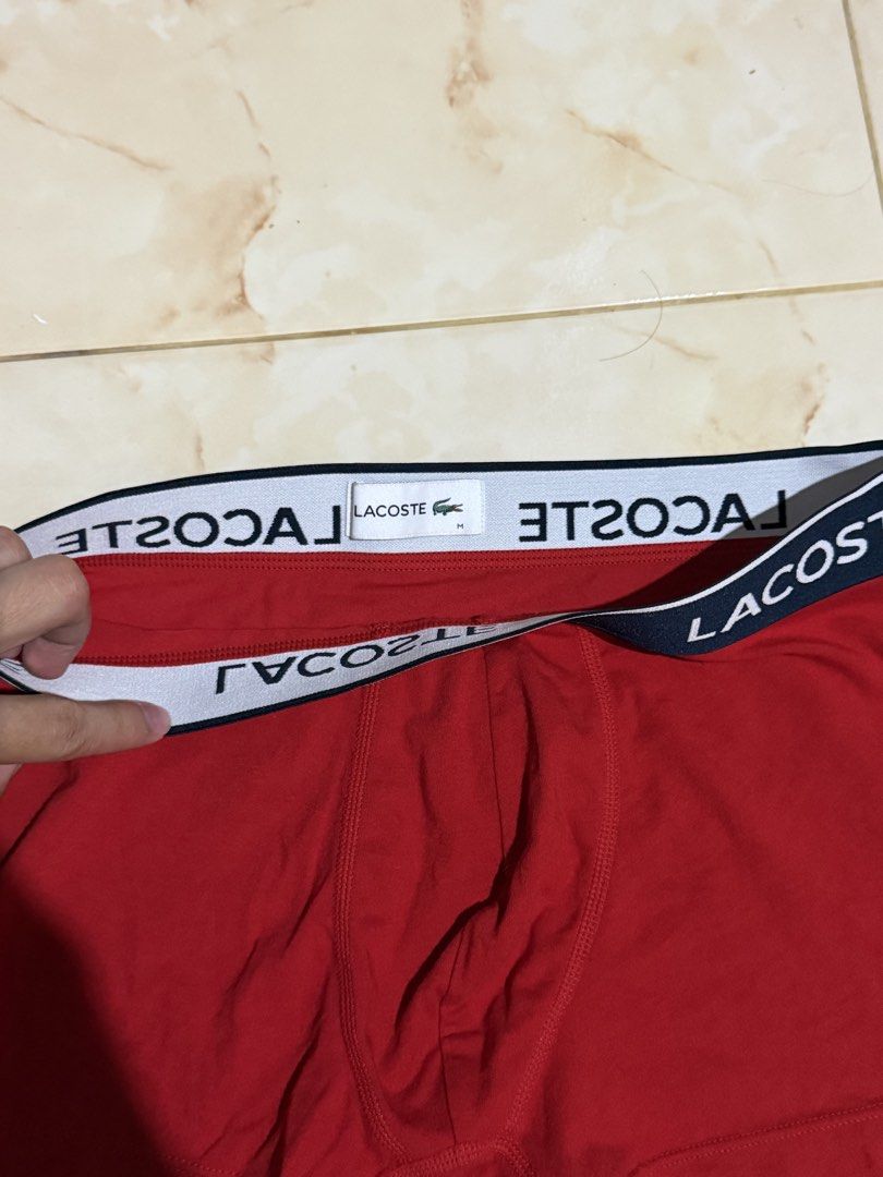 Lacoste Boxer Original (Category: Underwear) located in Calbayog City. Submitted by fastdeer.aa716e (Listing ID 1467228502, Image 2). Description: BRAND: Lacoste Size (Inch) !! Medida Size!! : W 30-34 Color Rate: 10/10 Condition: Like New .