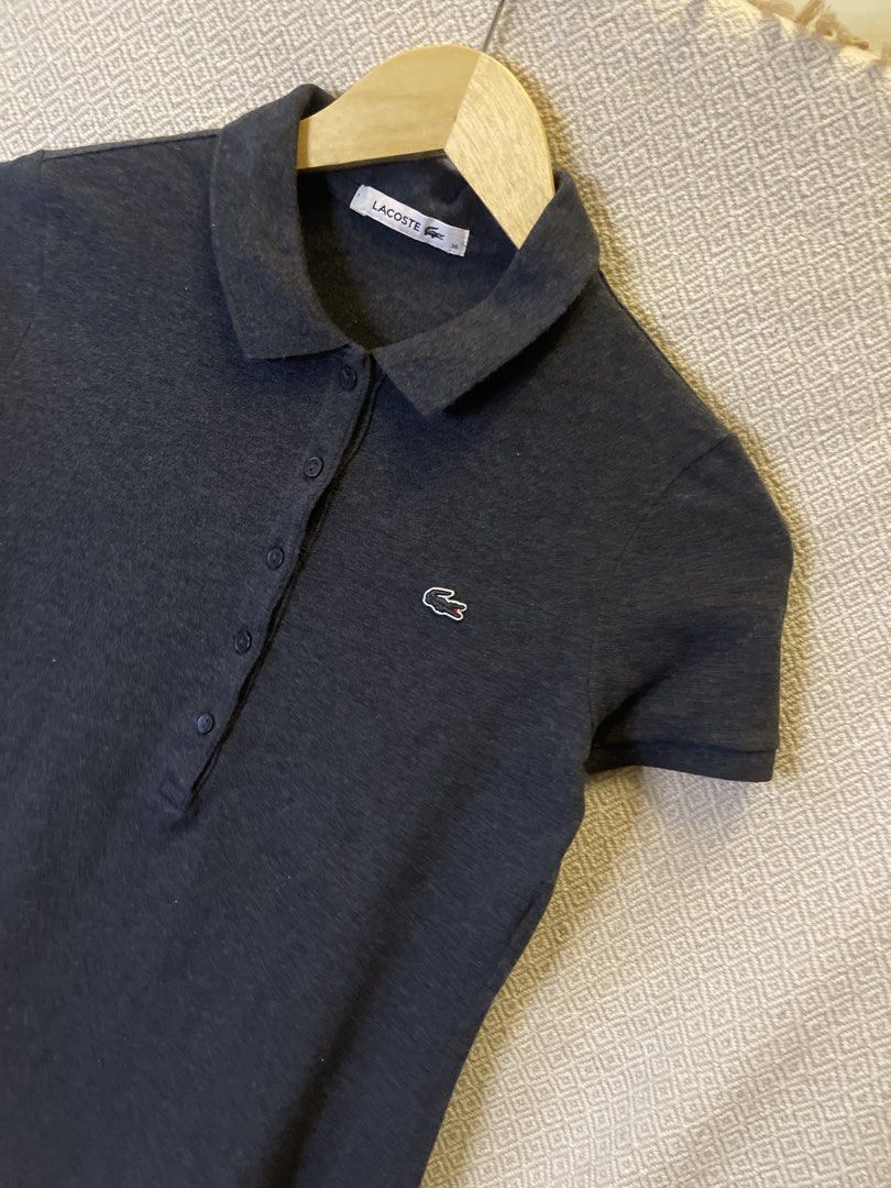 Lacoste gray polo shirt (Category: Shirts) located in Manila. Submitted by hypestock_mnl (Listing ID 1467206119, Image 2). Description: - stylish - perfect for casual wear - great fit - in good condition - minimal signs of usage - 9/10 - money worth! - see pics for details/issue.