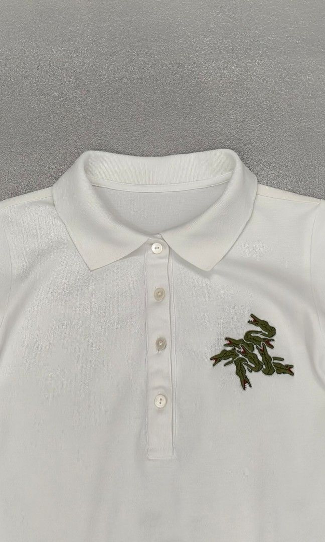 LACOSTE SMALL (Category: Others Tops) located in Cagayan de Oro. Submitted by ladiescollections.ph (Listing ID 1467362827, Image 3). Description: ---🐊🐊🐊🐊 ---100% AUTHENTIC ---W-16.5 L-23.5 ---BEST FIT SMALL WOMEN ---PLS REFER TO DIMENSIONS ---EXCELLENT CONDITION 9.4/10 ---CUT TAGS ONLY ---MILD FLAW PLS CHECK LAST PIC DI HALATA ---SUPER NICE CLOTH & DESIGN ❤️ ---950 ONLY.