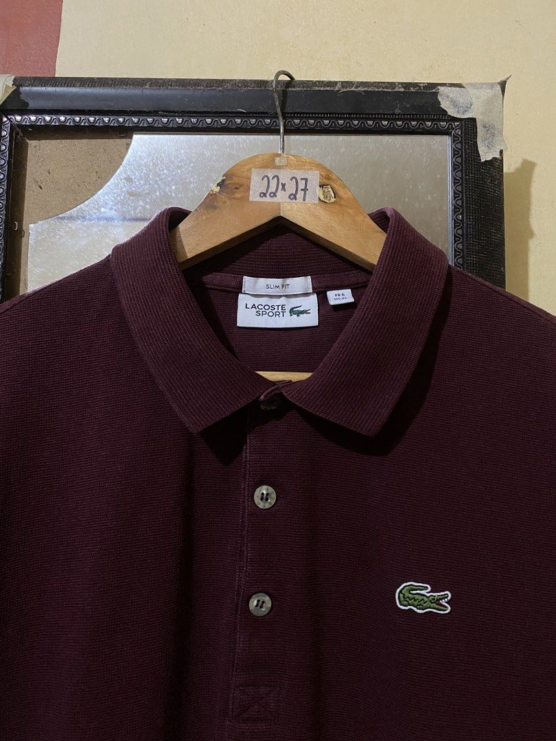 Lacoste Sport (Category: Tshirts & Polo Shirts ) located in Bulacan. Submitted by huntsofryxk (Listing ID 1467238337, Image 3). Description: Lacoste Sport 22/27 size 6 XL color rate 9.5/10 as new condition no issue mine 1700 location: sjdm, bulacan.
