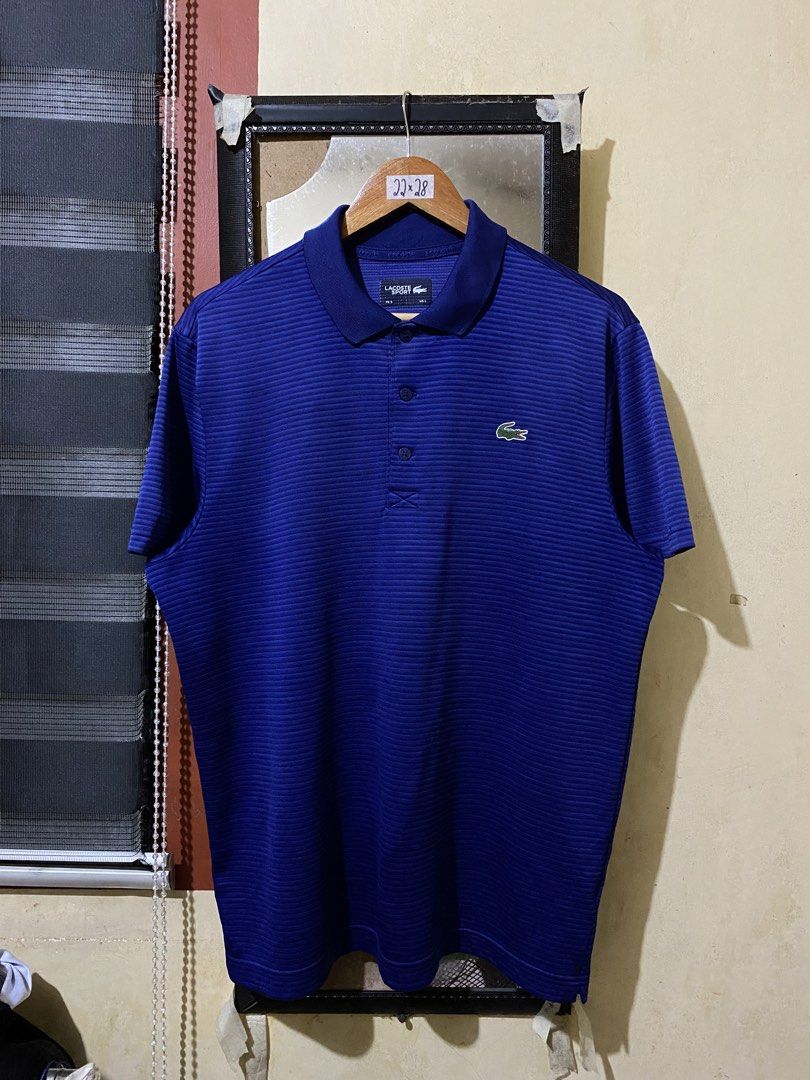 Lacoste Sport (Category: Tshirts & Polo Shirts ) located in Bulacan. Submitted by huntsofryxk (Listing ID 1467239226, Image 1). Description: Lacoste Sport 22/28 size 5 L on tag excellent condition color rate 10/10 mine 2300 location: sjdm, bulacan.