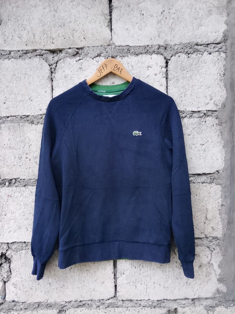 Lacoste sweatshirt (Category: Luxury Apparel) located in Bayombong. Submitted by jeffreybee (Listing ID 1467268773, Image 1). Description: 24.5 length 18.5-19 width body color excellent mininal sa neckline not noticeable.