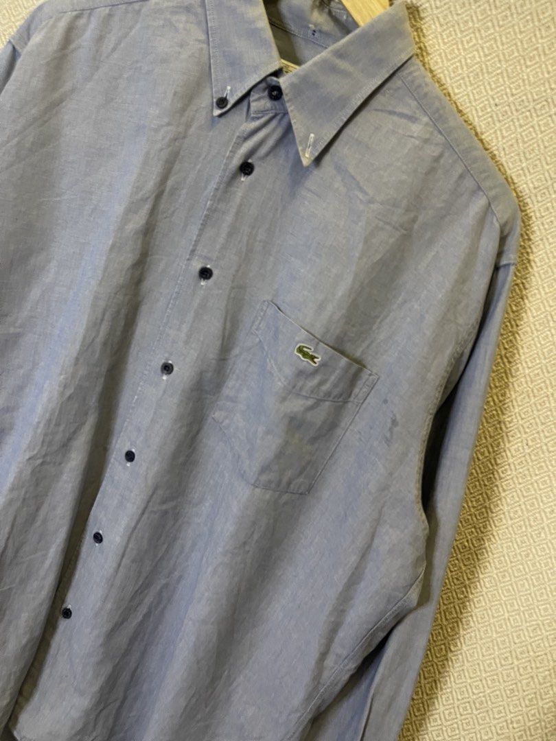 Lacoste vintage polo button down (Category: Tshirts & Polo Shirts ) located in Manila. Submitted by hypestock_mnl (Listing ID 1467219987, Image 2). Description: - stylish - perfect for casual wear - great fit - in good condition - minimal signs of usage - 9/10 - money worth! - see pics for details/issue.