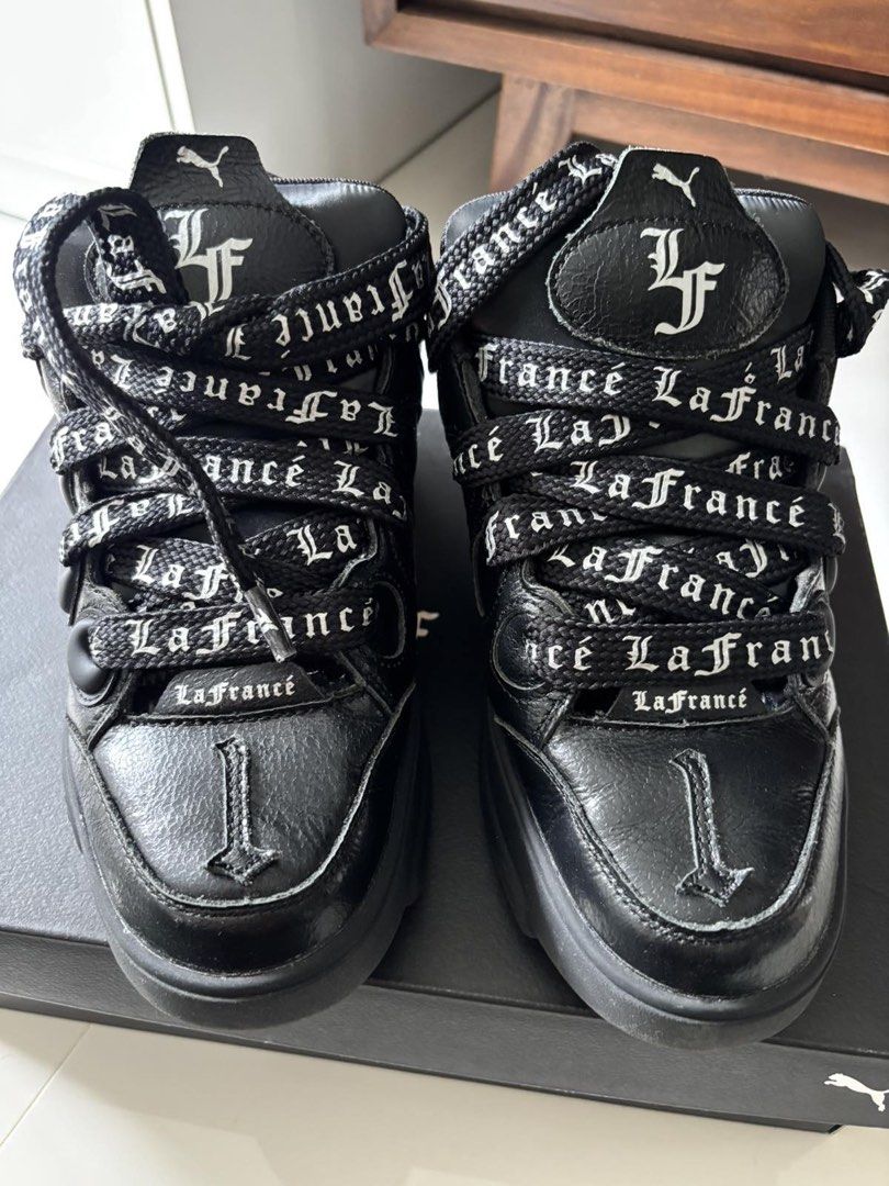 LaMelo Ball’s Puma LaFrancé (Category: Dress Shoes) located in Makati City. Submitted by allaboutthrift199x (Listing ID 1467325402, Image 3). Description: LaFrancé Black Chrome Sneakers Unisex 3x used only malling Very good condition 9.5/10 With Box 4000 + SF Taguig City Pwede din pick up sa malapit PM!.