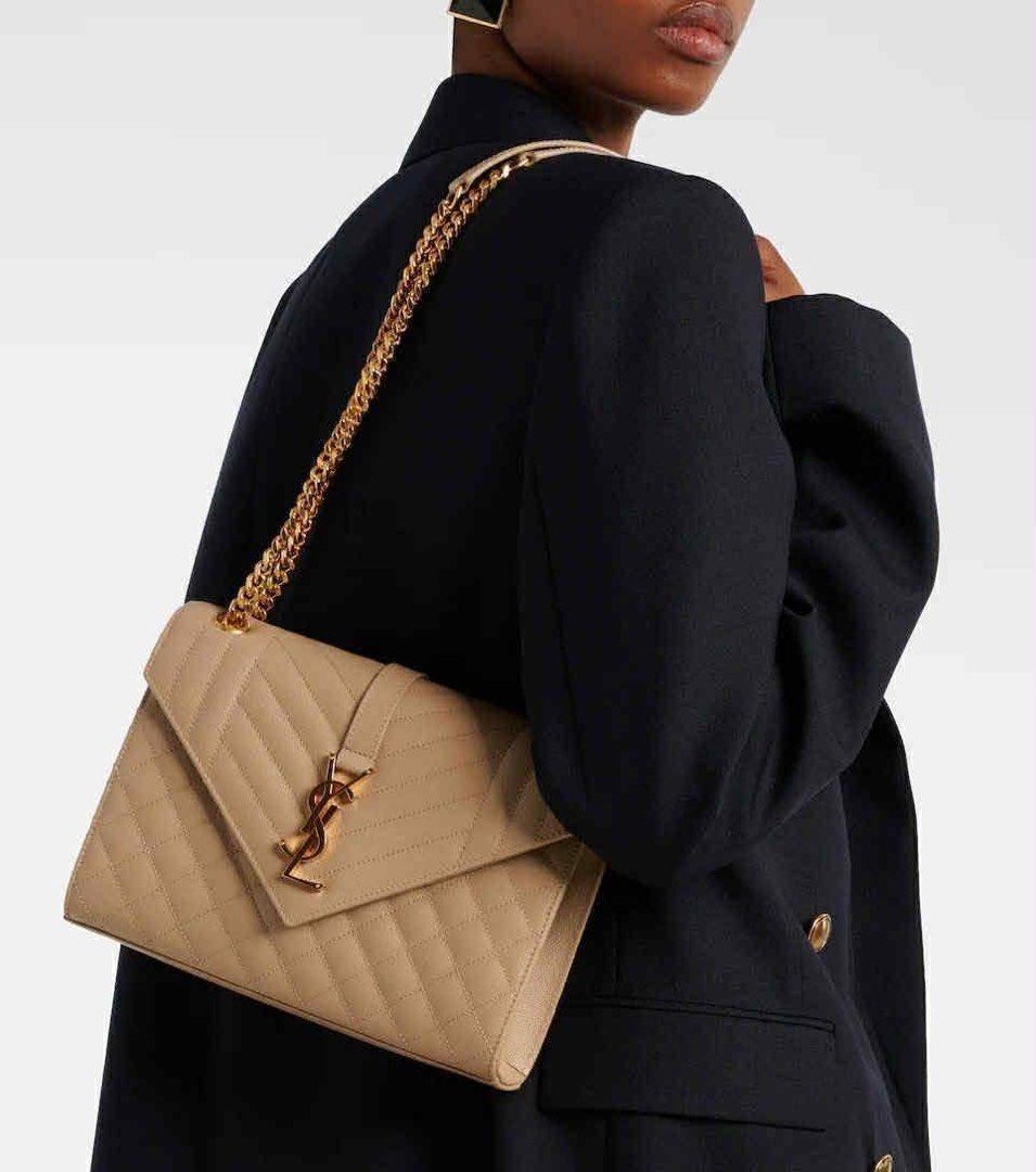 Large YSL Envelope 2way Bag (Category: Shoulder Bags) located in Quezon City. Submitted by chic.bags (Listing ID 1467200476, Image 2). Description: With etiketa Caviar leather With dust bag Good as new No issue Japan preloved Actual photo posted Mop: gcash.