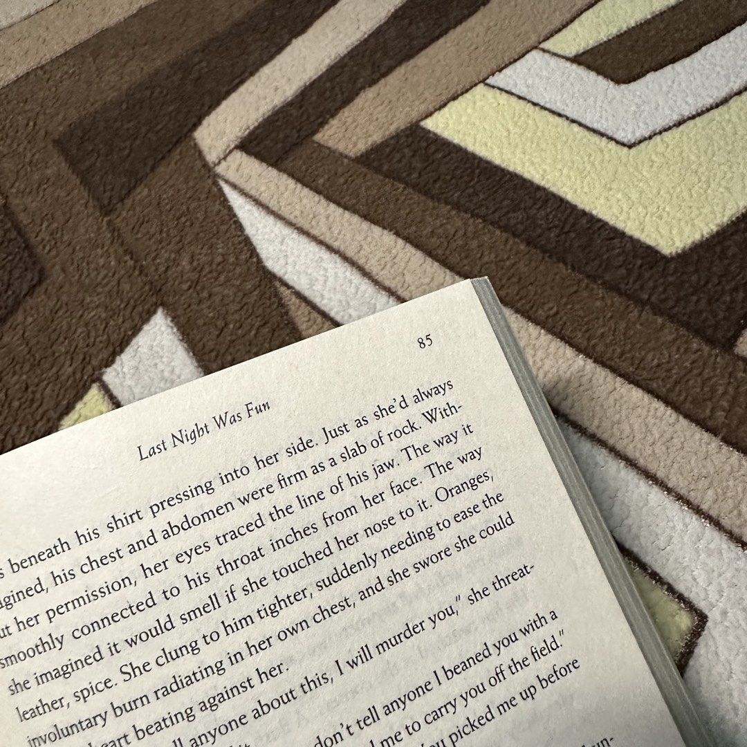 Last Night Was Fun by Holly Michelle (Category: Storybooks) located in Sogod. Submitted by kireina_ (Listing ID 1467327623, Image 2). Description: - Title: Last Night Was Fun by Holly Michelle - Publisher: Avon - Genre: Romance - Condition: Read once, crisp and clean pages, uncreased spine - Note: Original price sticker on back cover RFS: decluttering .