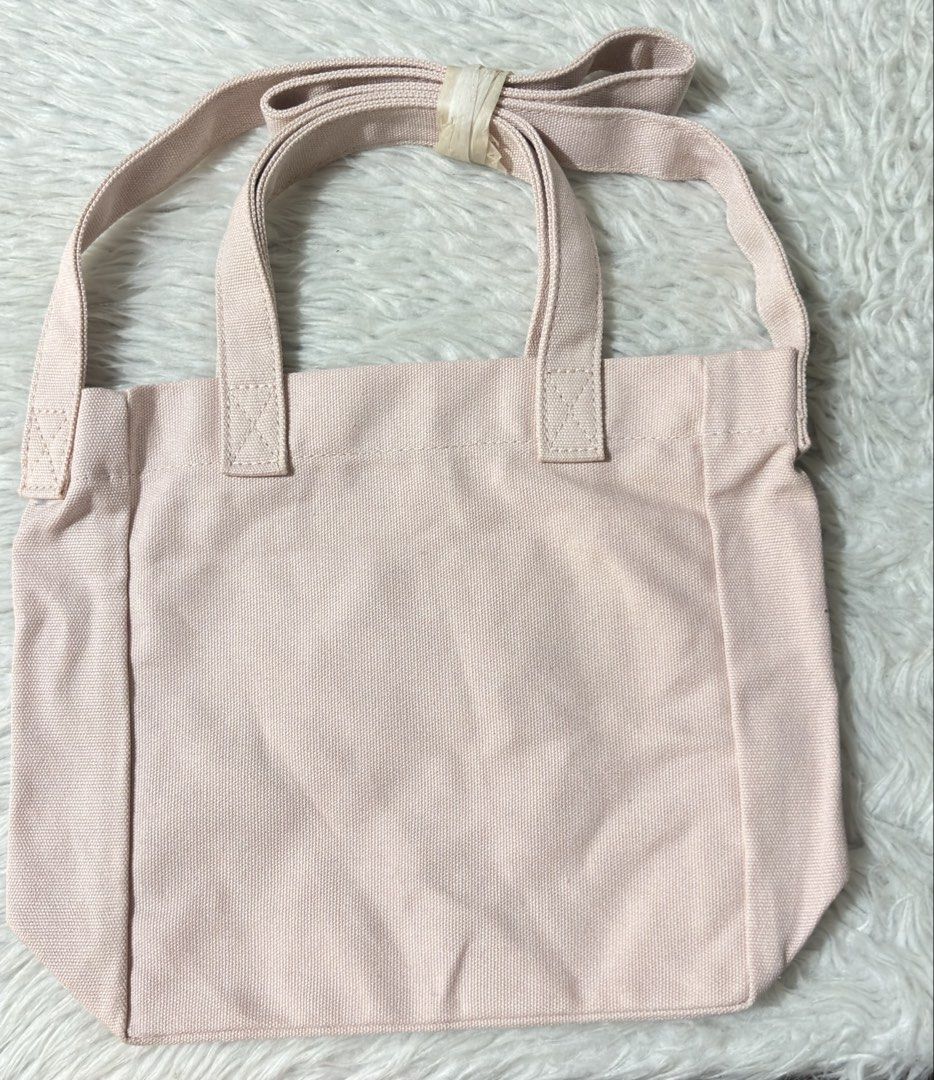 Laura Mercier canvas 2-way mini tote bag (Category: Tote Bags) located in Paranaque City. Submitted by dalle_closet (Listing ID 1467189231, Image 3). Description: size: 11 x 8.5 inches new pa ito canvas material.