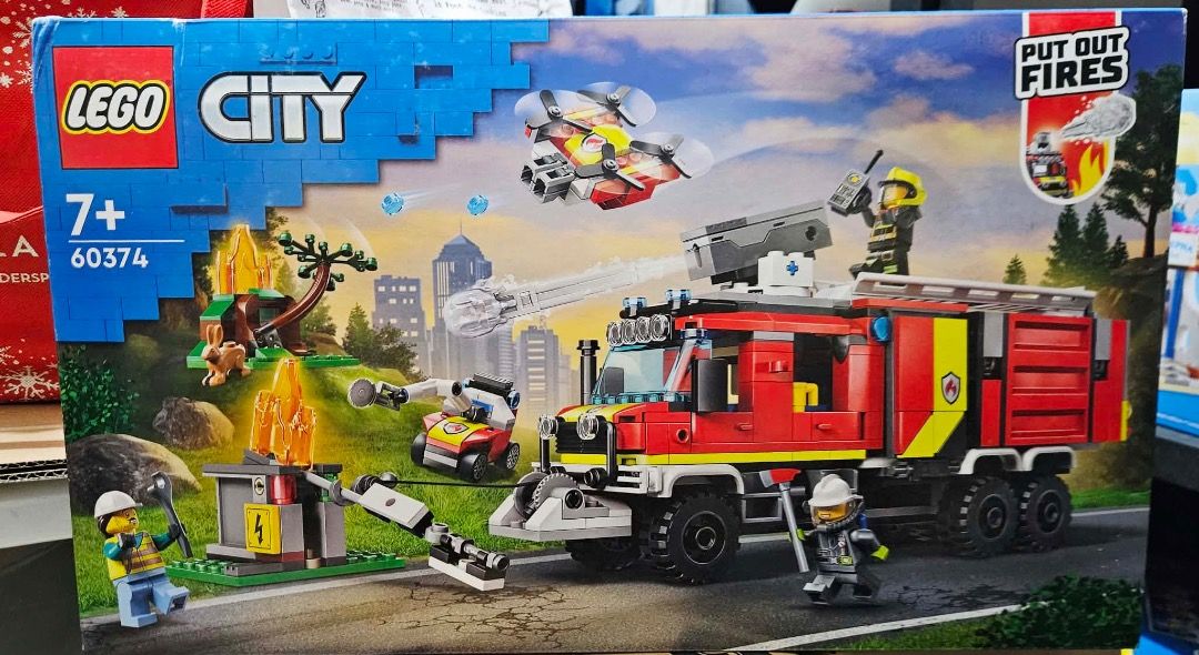 Lego City Fire Command Truck (60374) (Category: Lego & Building Sets) located in Marikina City. Submitted by red.brick.store.ph (Listing ID 1467325915, Image 1). Description: I'm selling the Lego City Fire Command Truck (60374). The item is brand new, sealed, and original. Price: PhP 3,500 Item Location: Marikina City Methods of Payment Accepted: Online bank transfer (BPI), G-cash, Maya or PayPal ( if PayPal, there is an additional 5% for transac