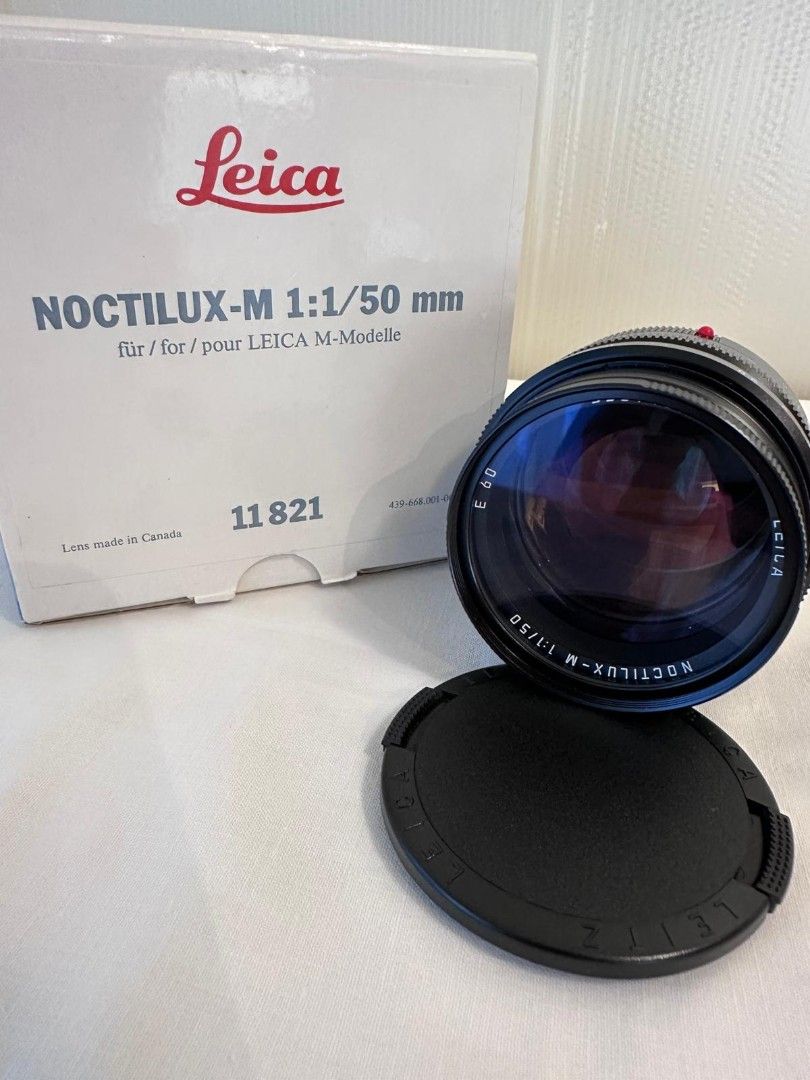 Leica Noctilux-M 1:1/50 mm 鏡頭 11821 （分類：鏡頭及裝備）位於 Hong Kong。 由 kenwong2002 提交（商品編號 1467199891，圖片 1）。簡介： Leica Noctilux-M 1:1/50 mm 鏡頭，連原裝盒同鏡頭蓋。鏡頭日本製定係加拿大造睇盒就知，有盒齊整。。