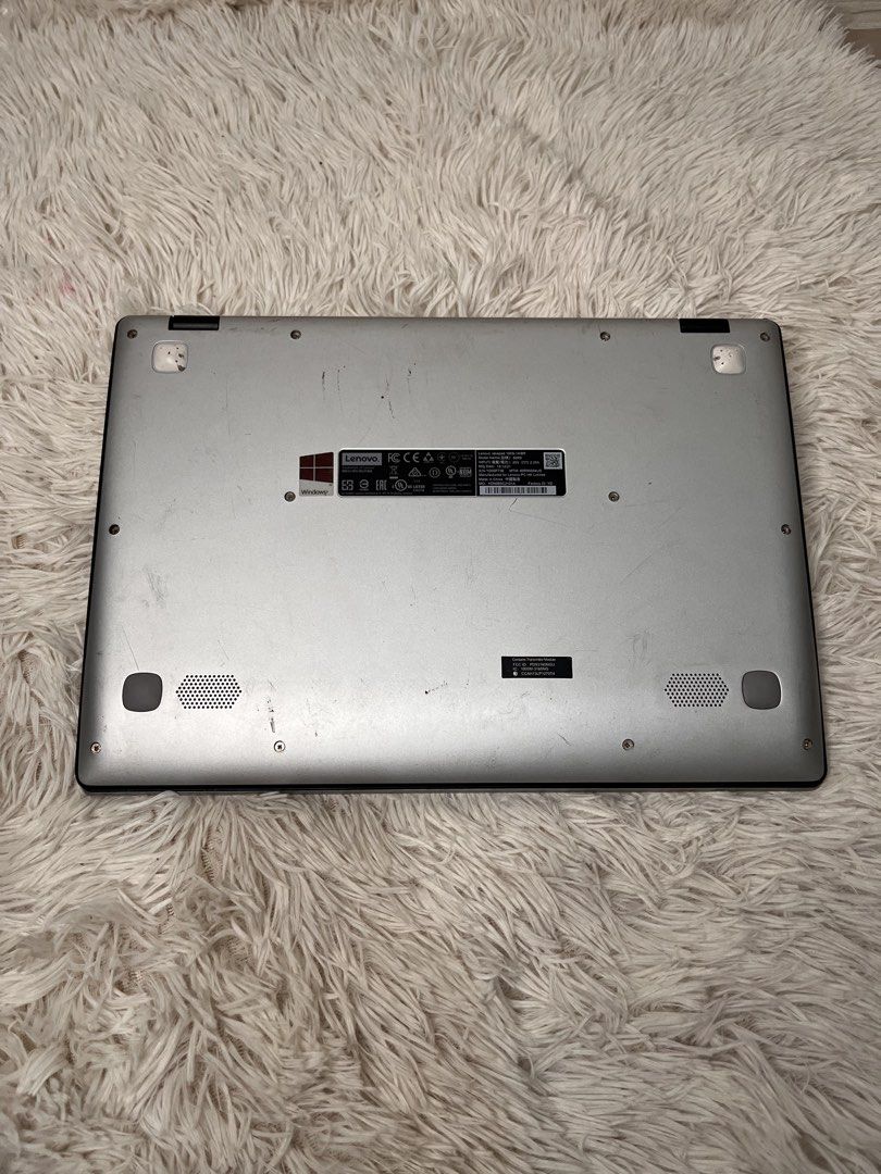 Lenovo IdeaPad 100S (Category: Laptops & Notebooks) located in Cavite. Submitted by pesobill (Listing ID 1467297766, Image 3). Description: Working Specs on Picture With Charger Scratch Sign of Use Naic Location PickUp/Lalamove.