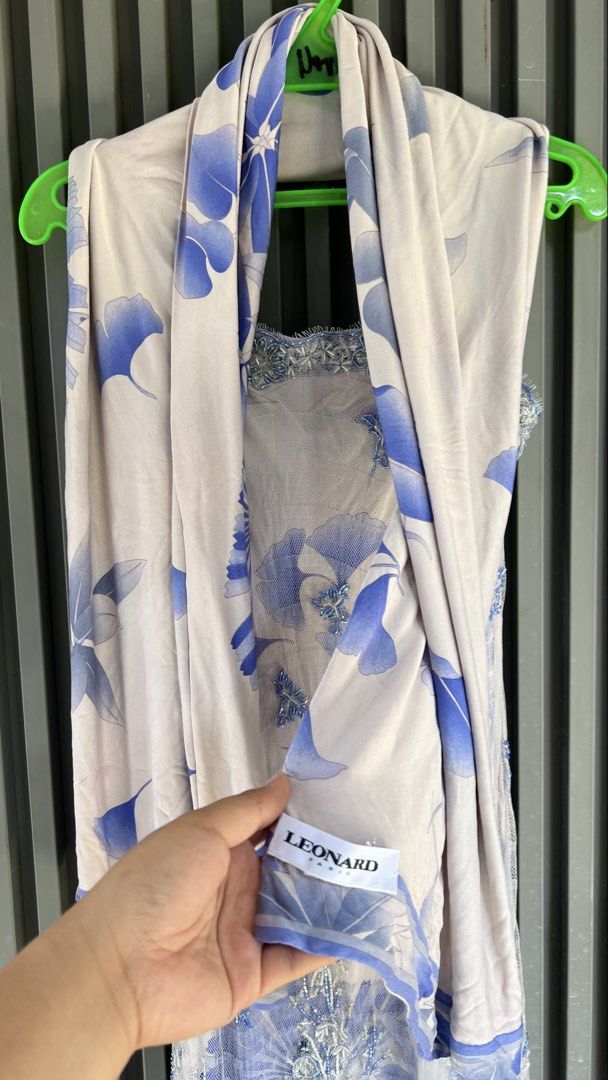 LEONARD PARIS DRESS WITH SCARF (Category: Dresses) located in Baguio. Submitted by vercale (Listing ID 1467188932, Image 2). Description: LEONARD PARIS DRESS WITH SCARF SET Brand New Condition Actual size for Small to medium From Personal Box Php 1500 only set na po yan.
