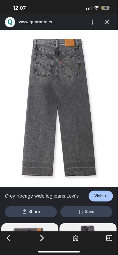 Levi’s Ribcage Straight Ankle (Category: Jeans) located in Dipolog. Submitted by krstnagnis98 (Listing ID 1467262962, Image 1). Description: Levi’s Ribcage Baggy Pants High waist Size 28 on tag fits 30-31 Stretch denim 39” L.