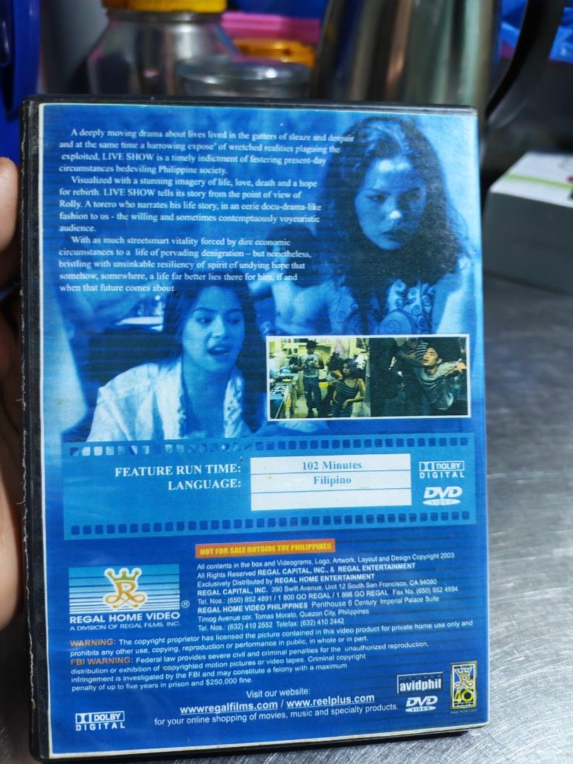 Live Show / Regal Home Video (Category: CDs & DVDs) located in Carmona. Submitted by tech_hub_cavite (Listing ID 1467314779, Image 2). Description: .