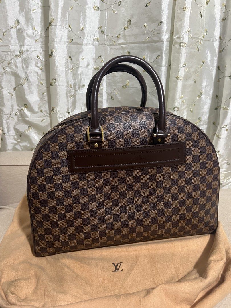 Louis Vuitton Nolita (Category: Luxury Bags & Wallets) located in Antipolo. Submitted by cyloveak1328 (Listing ID 1467232526, Image 1). Description: Rank A Condition Louis Vuitton Nolita Hand Bag in Damier Ebene Canvas and Gold Hardware.