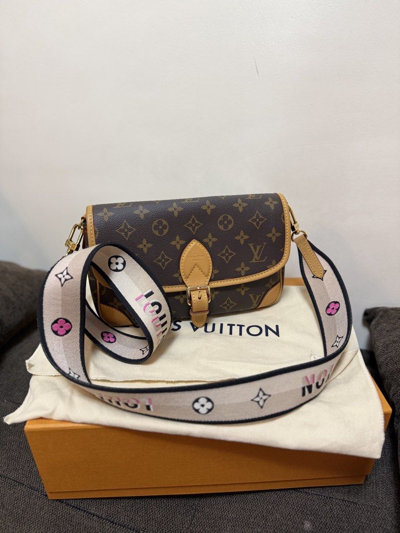 Louis Vuitton Diane PM Monogram Noir (Category: Luxury Bags & Wallets) located in Cavite. Submitted by trueluxury_boutique (Listing ID 1467206356, Image 1). Description: - Brand: Louis Vuitton - Model: Diane PM - Material: Monogram canvas with Noir (black) leather details - Condition: Brand new, recently purchased and kept safely in its box - Inclusions: Original dust bag, box, tag, receipt and client advisor card - Straps: Comes with two interch