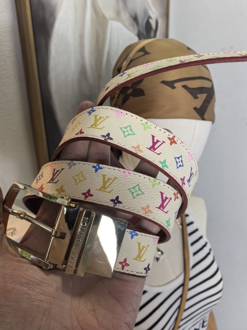 Louis Vuitton monogam Murakami belt (Category: Luxury Accessories) located in Baguio. Submitted by ashzachary (Listing ID 1467306272, Image 1). Description: Louis Vuitton monogam murakami Condition :Excellent condition Color rate 10/10 Size :Medium No issues No flaws Super ganda sa personal Pm. More details Good quality Plsss 📌No Bogus 📌No return MOP What you see is what you get PALAWAN, CEBUNA GCASH AND BDO Reminder😊 We're selling thrifted cl