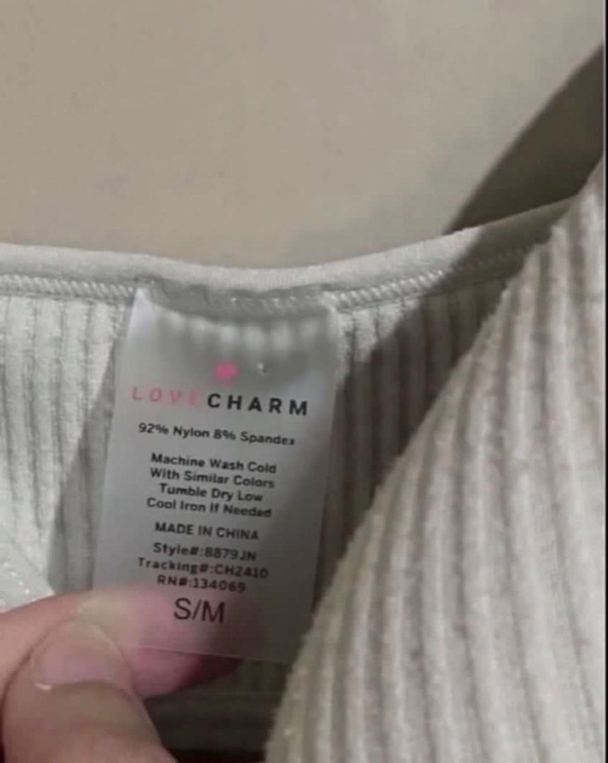 Love Charm Ribbed Bodysuits - S/M (Category: Blouses) located in San Juan City. Submitted by bernac8 (Listing ID 1467217398, Image 3). Description: .