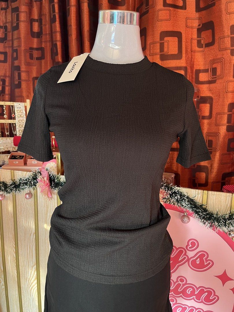 lovito black top (Category: Shirts) located in Manila. Submitted by myapparelshop (Listing ID 1467182490, Image 1). Description: .