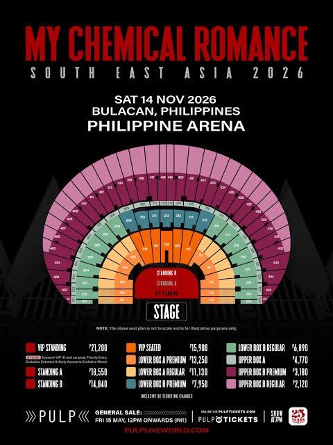 Lower Box A Regular (2) - My Chemical Romance (Category: Events Tickets) located in Cavite. Submitted by queenfeyre (Listing ID 1467206011, Image 1). Description: 12700 each RFS extra tickets -- adjacent seats, we can come in together we'll also watch the show .