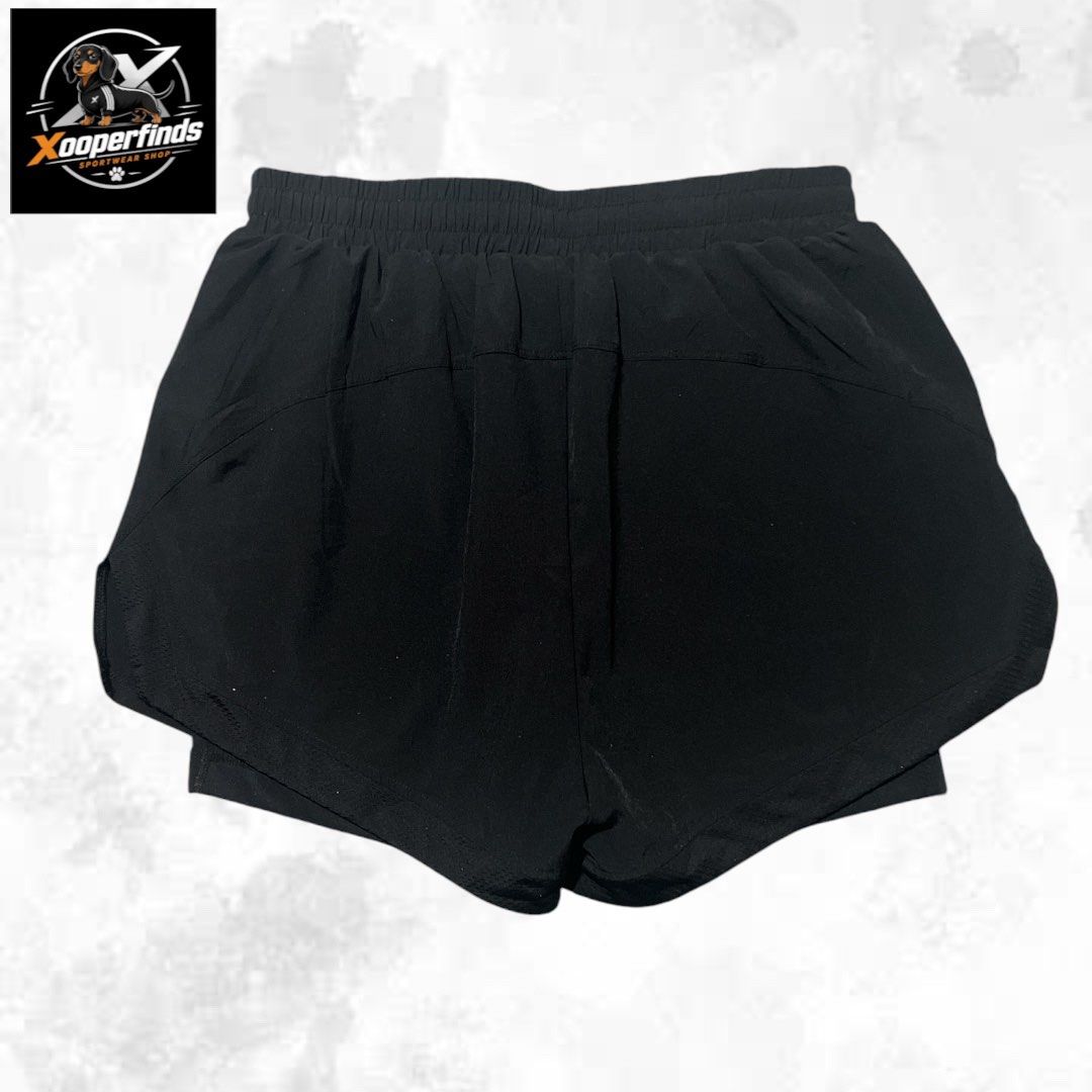 LSKD 2in1 short medium (Category: Activewear) located in Iba. Submitted by xooperfindslb (Listing ID 1467349751, Image 2). Description: Lskd 2in1 training short Black Medium Like new No issue Waist when laid flat - 13.5” Max stretch - 20” With inner cycling short.
