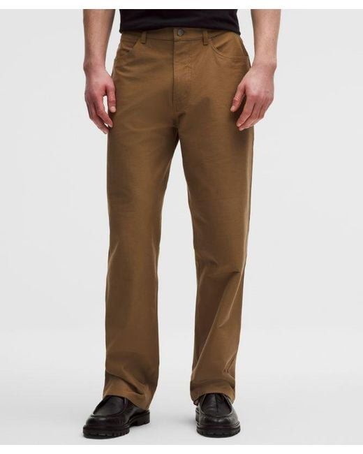 LULU LEMON BROWN EASY FIVE PANTS (Category: Jeans) located in Las Pinas. Submitted by greedythrifterz (Listing ID 1467301655, Image 2). Description: LULU LEMON BROWN EASY FIVE PANTS DIMES- WIDTH 34, LENGTH 44, THIGHS 14 LEG OPEN 9 (ALL INCHES) ISSUE- MINIMAL SIGN OF USAGE IN HEM (CHECK PICS) FREE SHIP AND NEGOTIABLE .