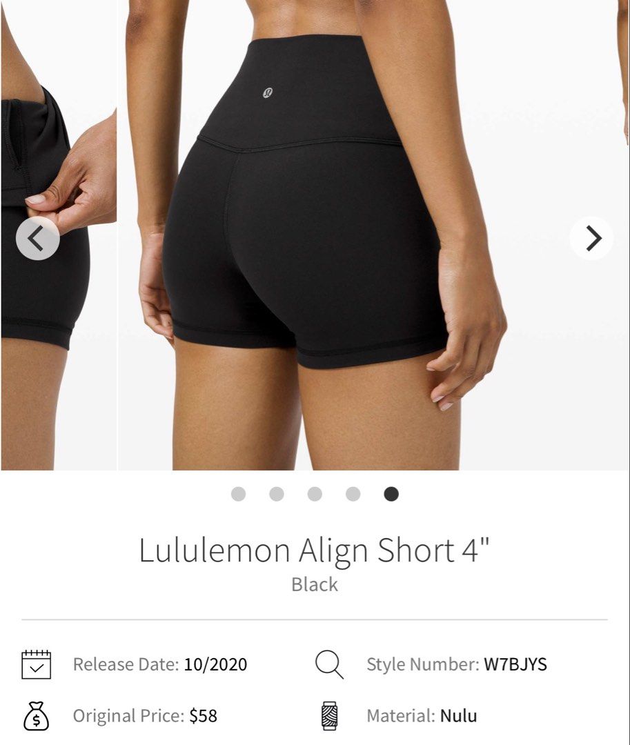 Lululemon Align High-Rise Short 4” dot 4 (Category: Activewear) located in Iba. Submitted by xooperfindslb (Listing ID 1467215326, Image 2). Description: Lululemon Align High-Rise Short 4” Dot 4 Available colors ( 1,980 each) Black - 1pc Nomad - 1pc ( square dot) Expresso - 1pcs ( square dot) Gray - 1pcs ( square dot) Blue twill - 1pc ( square dot) Preloved po ito used once or never been used condition (declutter from lulu fan) can pass as new. .