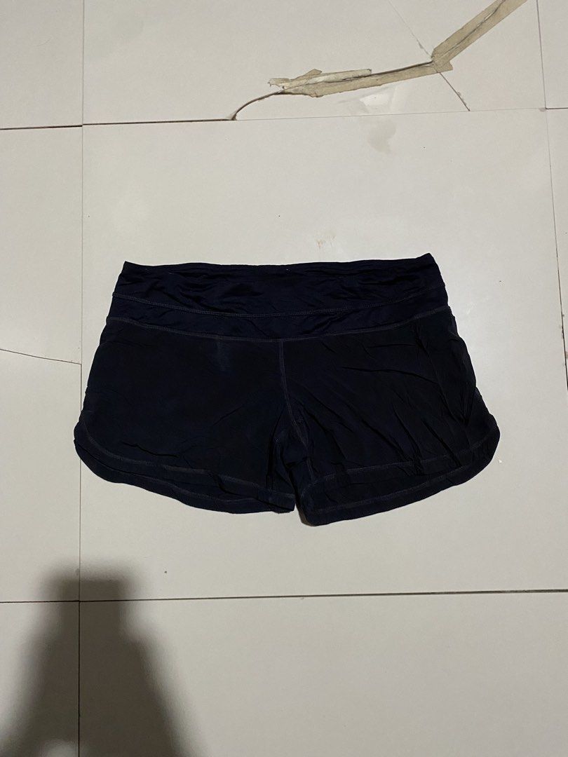 Lululemon Speed Up Shorts Black Size 6 (Category: Shorts) located in Antipolo. Submitted by cogiestamaria (Listing ID 1467196008, Image 2). Description: - Brand: Lululemon - Style: Running shorts with built-in liner - Size: 6 - Color: Classic Black - Features: Secure back waistband pocket with branded zipper pull, signature white omega logo on lower left leg - Material: Lightweight, breathable athletic fabric - Condition: Excellent, clean, no tea
